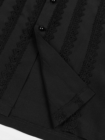 ブラック ヴィンテージ セット レトロ 長袖 ポリエステル ポリエステル繊維 パンツ レトロ コスチューム 男性用