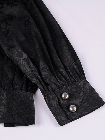 ブラック ヴィンテージ セット レトロ 長袖 ポリエステル ポリエステル繊維 パンツ レトロ コスチューム 男性用