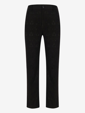 ブラック ヴィンテージ セット レトロ 長袖 ポリエステル ポリエステル繊維 パンツ レトロ コスチューム 男性用