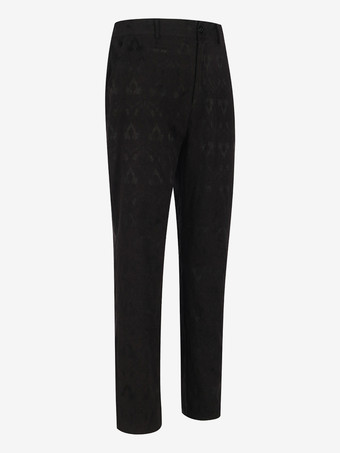 ブラック ヴィンテージ セット レトロ 長袖 ポリエステル ポリエステル繊維 パンツ レトロ コスチューム 男性用