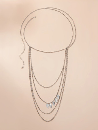 ボディチェーン レイヤードフェザーペンダント セクシーなサマーショルダーチェーン