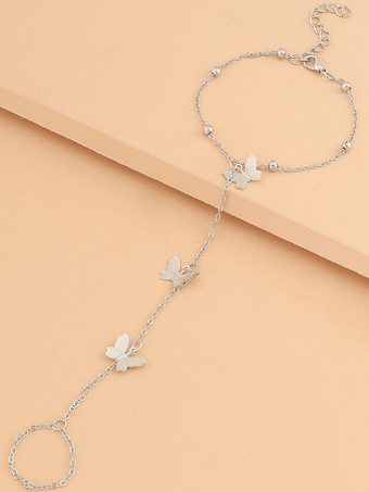 アンクレット バタフライ シンプル テイル ロマンティック アンクル ブレスレット