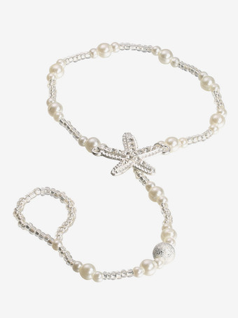 アンクレット ヒトデ パール ロマンチック ビキニ ビーチ 夏 アンクルチェーン