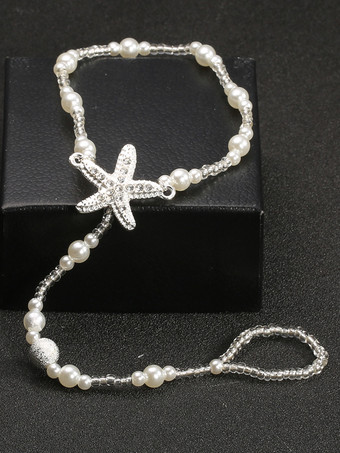 アンクレット ヒトデ パール ロマンチック ビキニ ビーチ 夏 アンクルチェーン