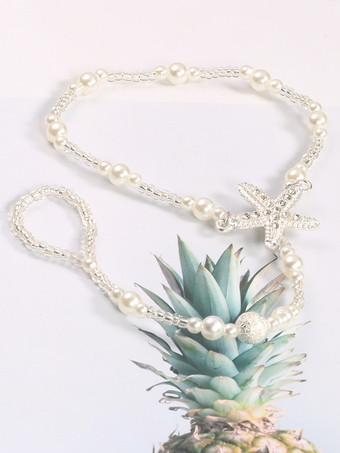 アンクレット ヒトデ パール ロマンチック ビキニ ビーチ 夏 アンクルチェーン