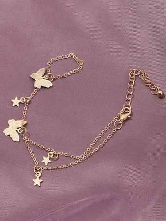 ブレスレット バタフライ スター クラシック ロマンチック テイル ブレスレット