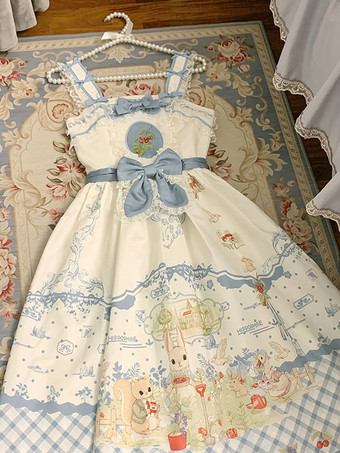 スウィートロリータドレス ノースリーブ スウィート おとぎ話風ロリータドレス