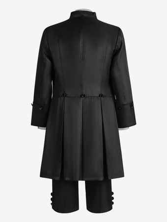 Set vintage nero Pantaloni vintage in lycra spandex a maniche lunghe Costumi retrò per uomo