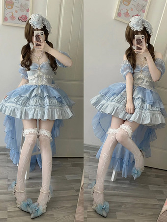 スイートロリータドレス ノースリーブロリータドレス