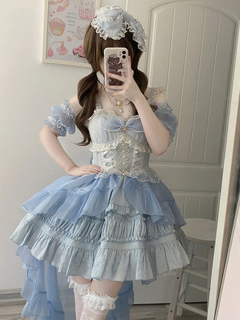 スイートロリータドレス ノースリーブロリータドレス