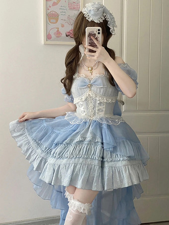 スイートロリータドレス ノースリーブロリータドレス