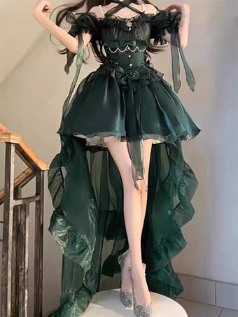 スイートロリータドレス 半袖ロリータドレス