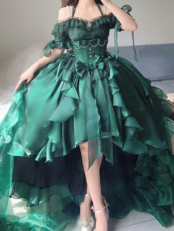 Süßes Lolita-Kleid Lolita-Kleid mit kurzen Ärmeln