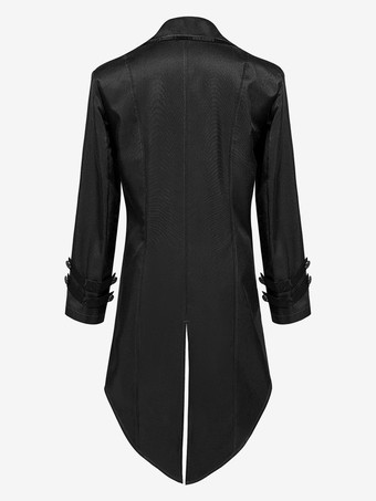 Costumi retrò per uomo a maniche lunghe jacquard in poliestere vintage punk viola