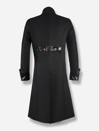 黒 ビンテージ ウエスタン ジャカード 長袖 ポリエステル 服 男性用 レトロ コスチューム