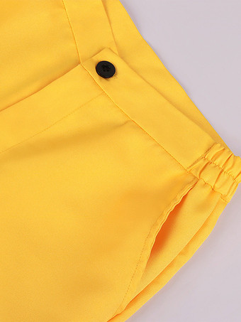 オレンジ ヴィンテージ セット ウエスタン 長袖 ポリエステル ポリエステル繊維 ベスト レトロ コスチューム 男性用