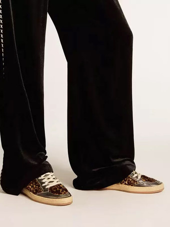 Zapatillas de skate Amber Horse Hair Patchworm con cordones Zapatos casuales