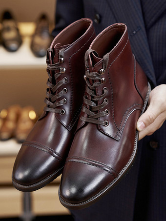 Shoes Men's Shoes Work Boots Men's Boots Classic Burgundy