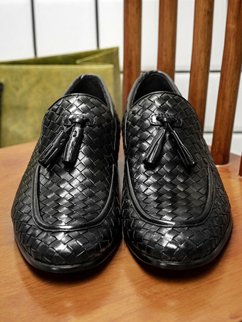 メンズ ローファー シューズ タッセル プロム ホームカミング ウェディング シューズ