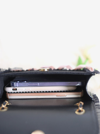 スイートロリータバッグ ピンクオーガンザリボン レースポリエステルファイバーハンドバッグ ロリータアクセサリー