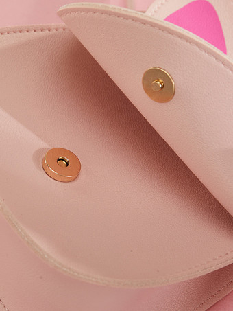 スイートロリータバッグ レッド PUレザー 猫 PUレザー クロスボディバッグ ロリータアクセサリー