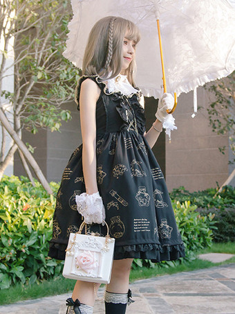 ゴシックロリータバッグ ピンクチェーン パールアップリケハンドバッグ PUレザーロリータアクセサリー