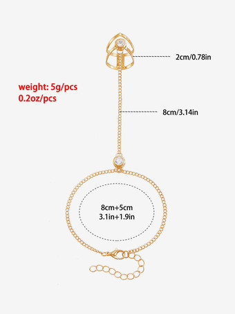 ブレスレット ラインストーン シンプル シック 万能ブレスレット