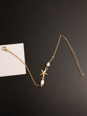 アンクレット パール スター シンプル 万能 シック アンクル チェーン