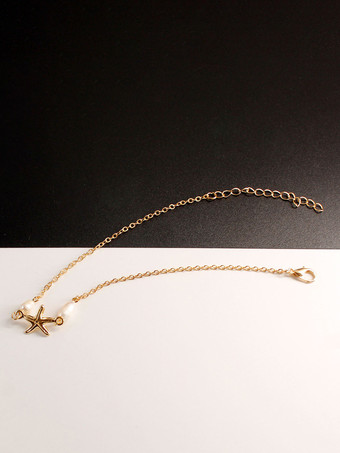 アンクレット パール スター シンプル 万能 シック アンクル チェーン