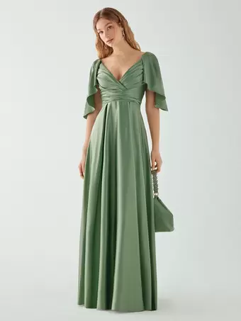 Best Satin-A-Line-Bridesmaid-Dress - Buy Satin-A-Line-Bridesmaid-Dress at  Cheap Price from China | Milanoo.com