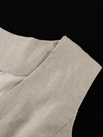 コットンリネンパンツセット ノースリーブ 通気性 吸湿性 2ピース コーデセット レディース 2025