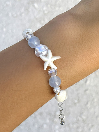 ブレスレット パール タカラガイ シェル ビーチ サマー シック ブレスレット