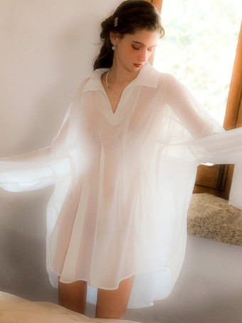 ローブ シフォン オーバーサイズ ランジェリー