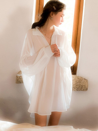 ローブ シフォン オーバーサイズ ランジェリー