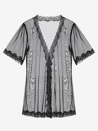 ローブ チュール レース シアー ランジェリー