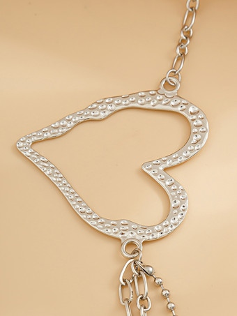 ボディチェーン カットアウト ハート レイヤード ロマンチック シック ウエストチェーン