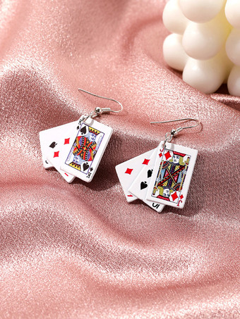 イヤリング ポーカー 個性 パンク シック イヤリング