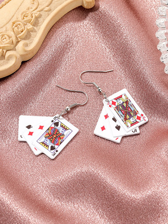 イヤリング ポーカー 個性 パンク シック イヤリング