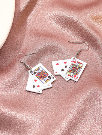 イヤリング ポーカー 個性 パンク シック イヤリング