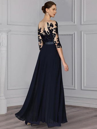 ブライダルマザードレス ジュエルネック ハーフスリーブ ツーピース レース フロアレングス ウェディングゲストドレス