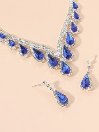 結婚式用ジュエリーセット 美しいメタルキュービックジルコニア