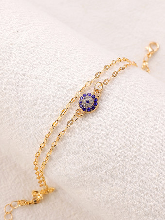 アンクレット イーブルアイ 繊細 ミニマリスト シック ビーチ アンクルチェーン