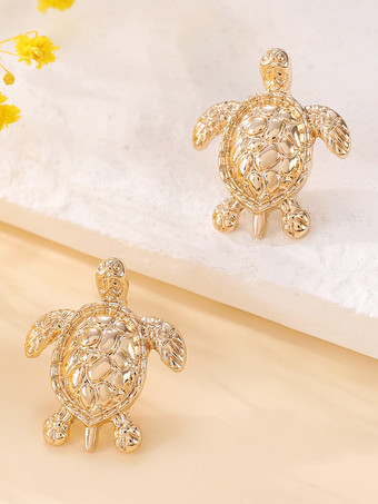 イヤリング 愛らしいカメの動物の形をしたシックな個性的なイヤリング