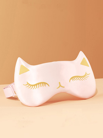 かわいいシルク睡眠マスク 光を遮断し通気性のあるアイマスク