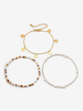 アンクル トータス ヒトデ カラフル ビーズ ボヘミアン ビーチ アンクル チェーン