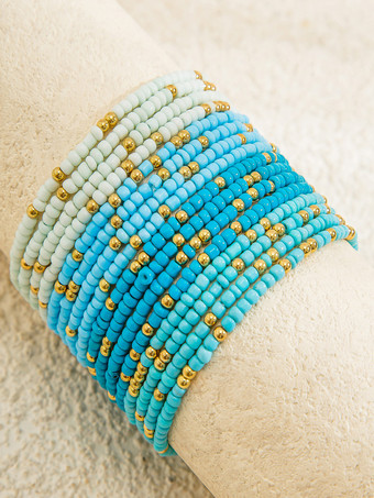 ボディチェーン カラフルなビーズ 樹脂 ボヘミアン ビーチ ウエストチェーン