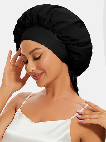 スリープキャップ ボウ 通気性 ボウ ナイトボンネット ヘア用
