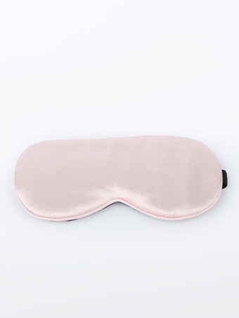 ピンクシルクスリープマスク 調節可能な遮光アイマスク 夜間用