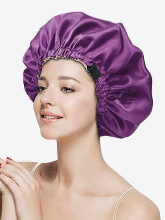 Porpora Cuffia da notte elastica traspirante per capelli ricci