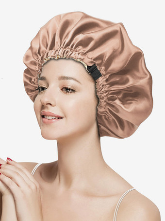 Oro Cuffia da notte elastica traspirante per capelli ricci